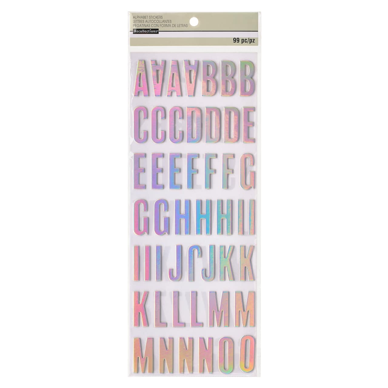 Iridescent Alphabet Chipboard Stickers by Recollections&#x2122;